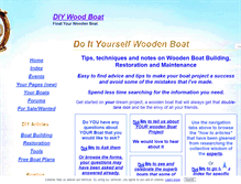 Tablet Screenshot of diy-wood-boat.com
